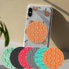Heart & Fruit Shaped Silicone Suction Cup Phone Holder - Reusable, Double-Sided, Round/Square Fixator.