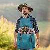 Cross-Border Gardening Apron with Large Pockets and Quick Release for Harvesting and Storage
