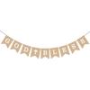 Communion-Themed Birthday Decoration God Bless Cross Imitation Linen Resurrection Flag Customization