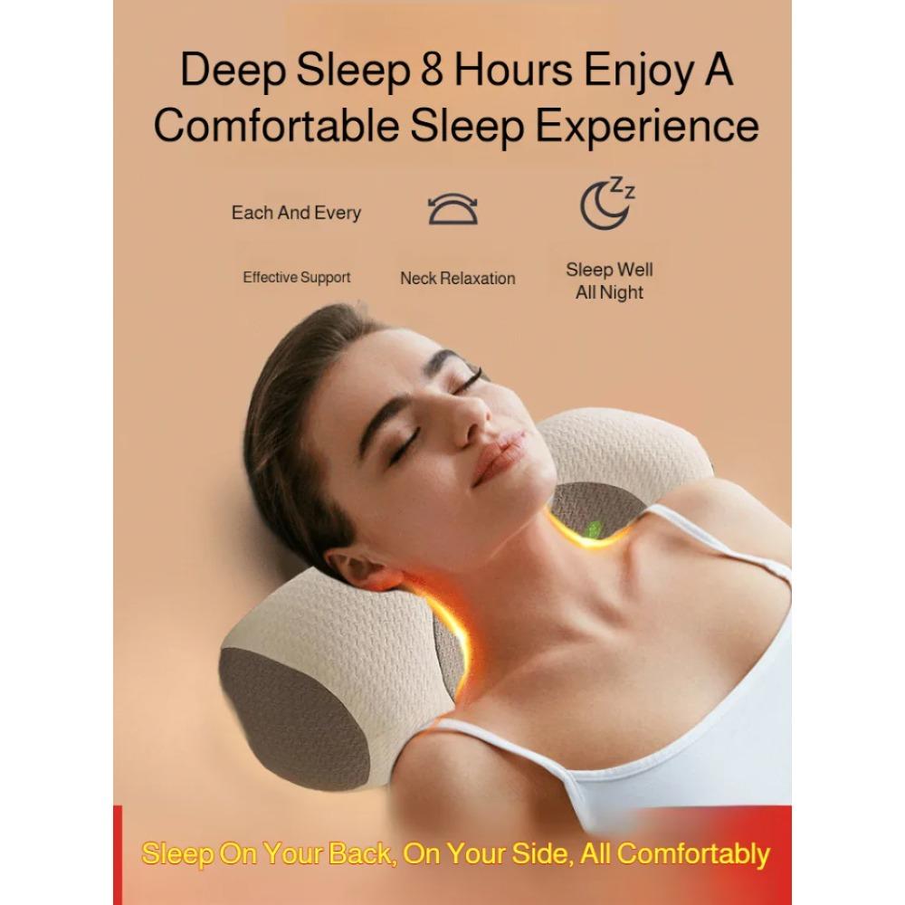 Buckwheat Pillows for Adults Cylindrical Traction Cervical Pillow Home  Hard Pillow Core Buckwheat Shell Cervical Anti-arch Pill