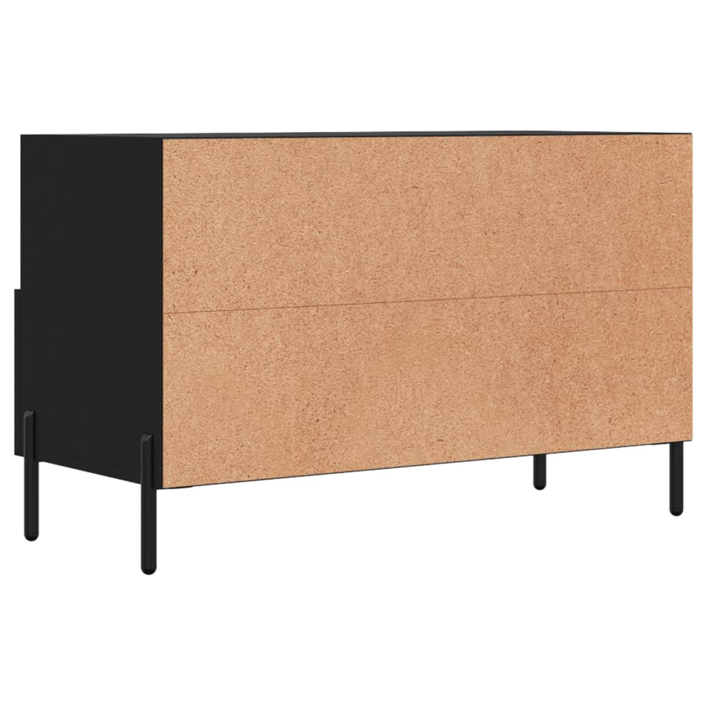 TV Cabinet Black 80 x 36 x 50 cm Particleboard