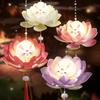 Mid-Autumn Festival Håndholdt Lotuslanterne Børn Kanin Lysende Lanterne Diy Materialepakke Festivalstemning Dekoration