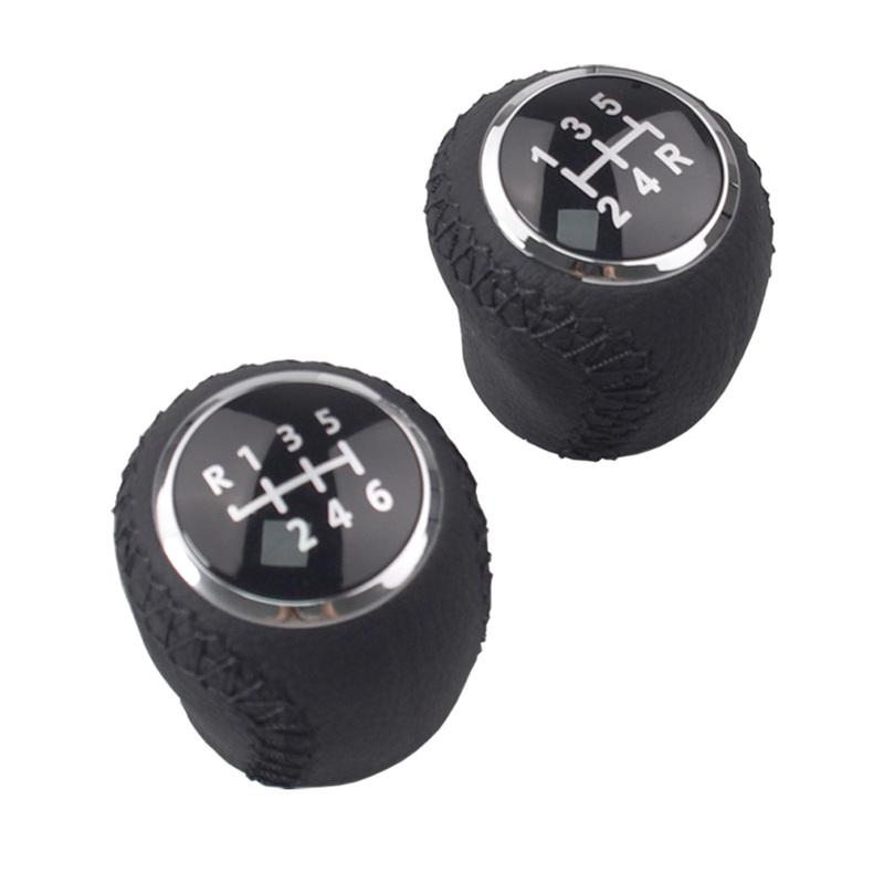 Car Gear Shift Knob Gearbox Handle Gear Lever Knob For Fiat Grande Punto 2006-2012 Fiat Linea 2007-2015 Lever Shifter PU Leather