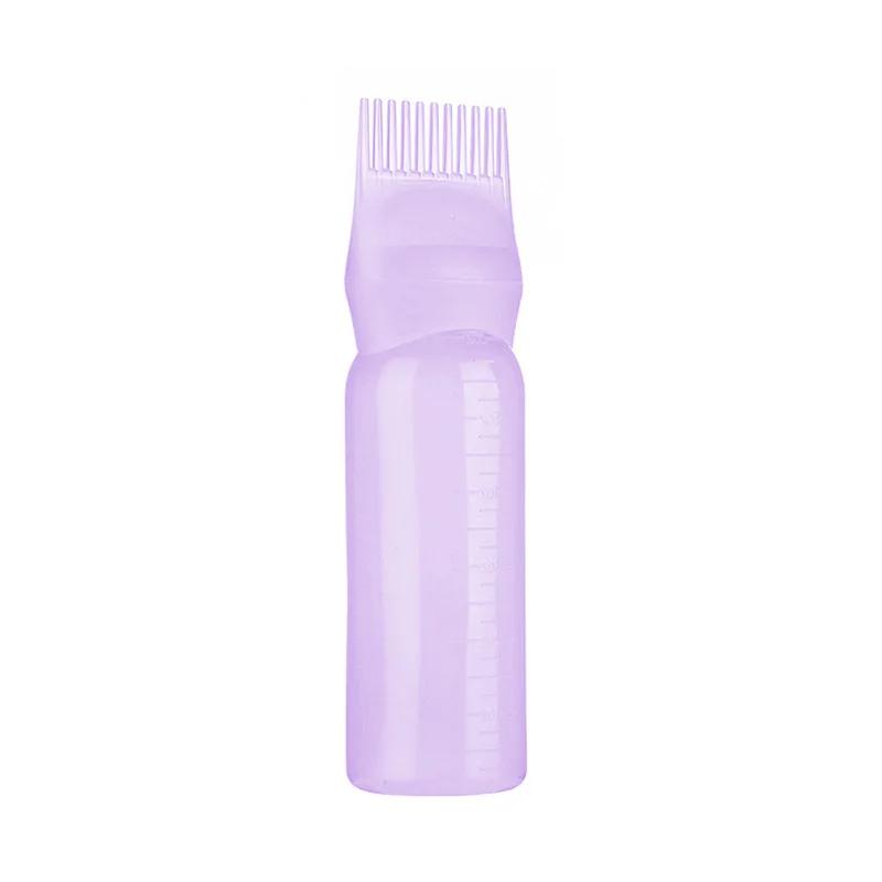 1pcs Hair Comb Hair Oil Dispenser Bottle Root Comb Applicator Hair Dye Refillable with massager Brush Hairdressing Coloring Tool
