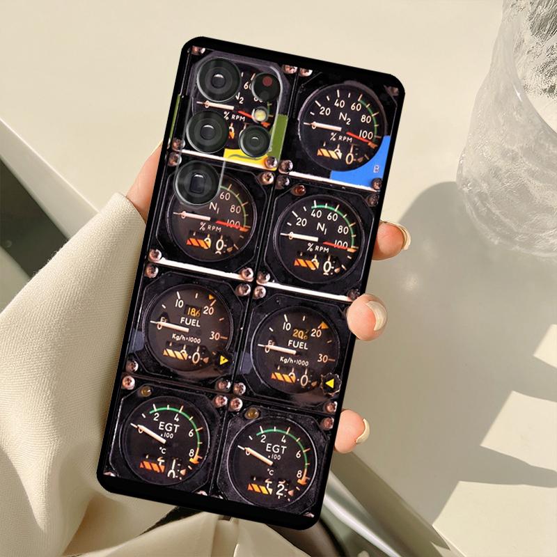 Aviation Aeroplane Pilot Cockpit Case For Samsung Galaxy S22 S21 Ultra Note 20 S8 S9 S10 Note 10 Plus S20 FE S21 FE Cover