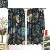 Boho Floral Curtains Watercolor Botanical Pattern Living Room Home Decoration Bedroom Curtain Darkening Polyester Ideal For Sitting