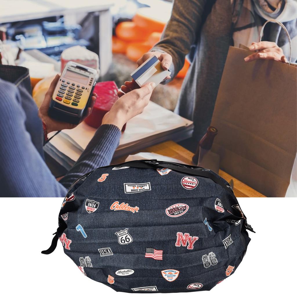 Stylish Shopping Backpacks Foldable Reusable Eco Friendly Grocery Bags for Shopping Travel