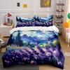 Lavender Field Artistic Nature Set Exquisite Three-Piece Bedding Set Gift For Kids And Adults