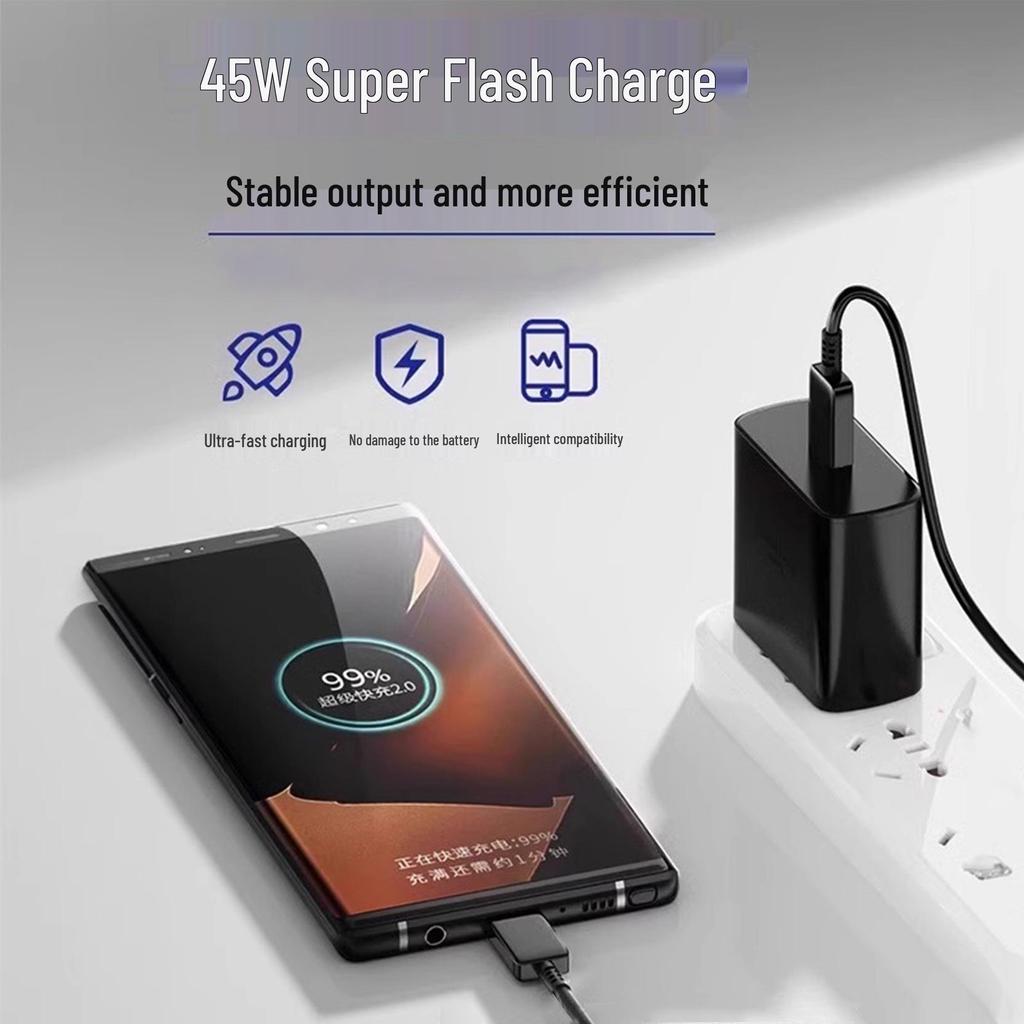45W Universal Fast Charging Head for Samsung & Apple, US/EU Spec Charger