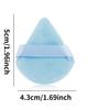 Dual-Use Velvet Flocking Triangle Puff for Wet & Dry Powder Setting
