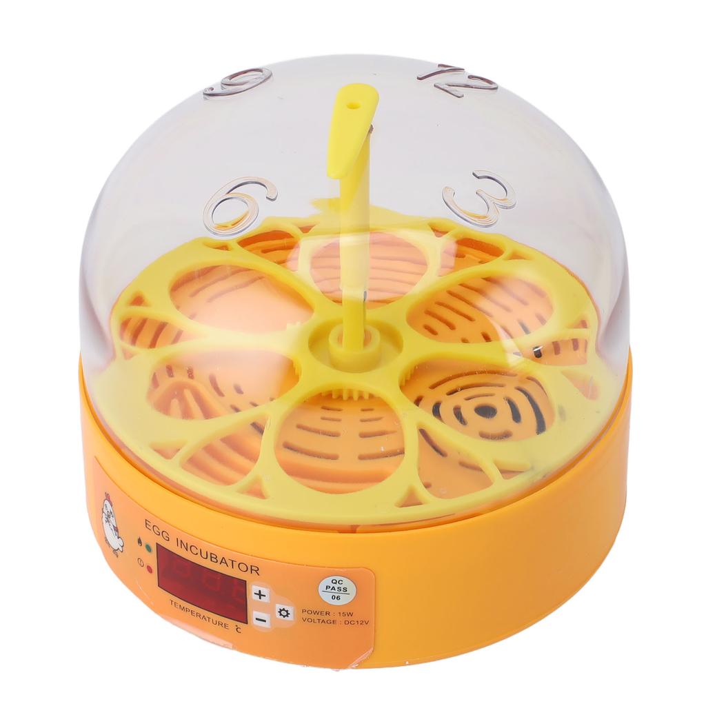 Egg Incubator 6 Eggs Smart Egg Hatchery Temperature Control Manual Egg Turning Poultry Incubator