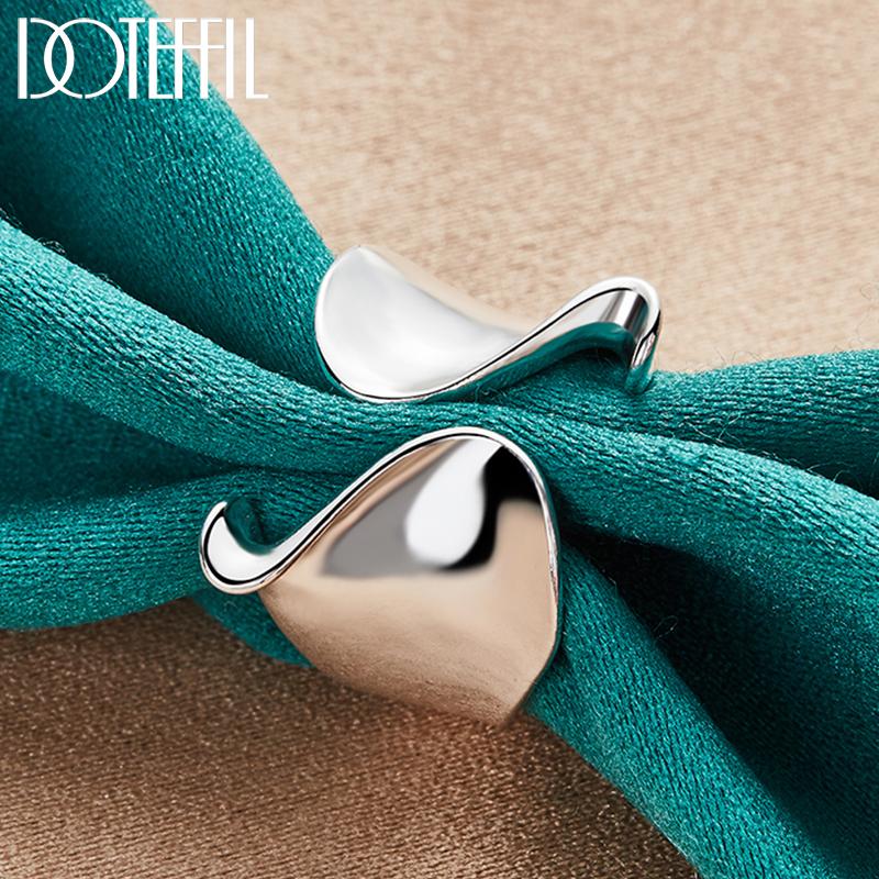 Smooth Open Ring Silver Fashion Jewelry