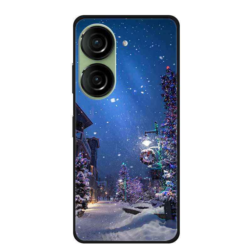 Christmas Phone Case For Asus Zenfone 10 5G AI2302 Cases Soft Silicone For Asus Zenfone 9 AI2202 Shockproof Cover Bumpers Funda