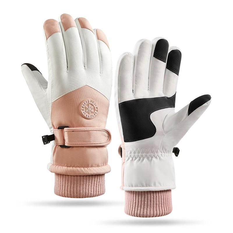Winter Ski Gloves Men Women Thick Warm Windproof Waterproof Touchscreen Outdoor Snowboarding Cycling