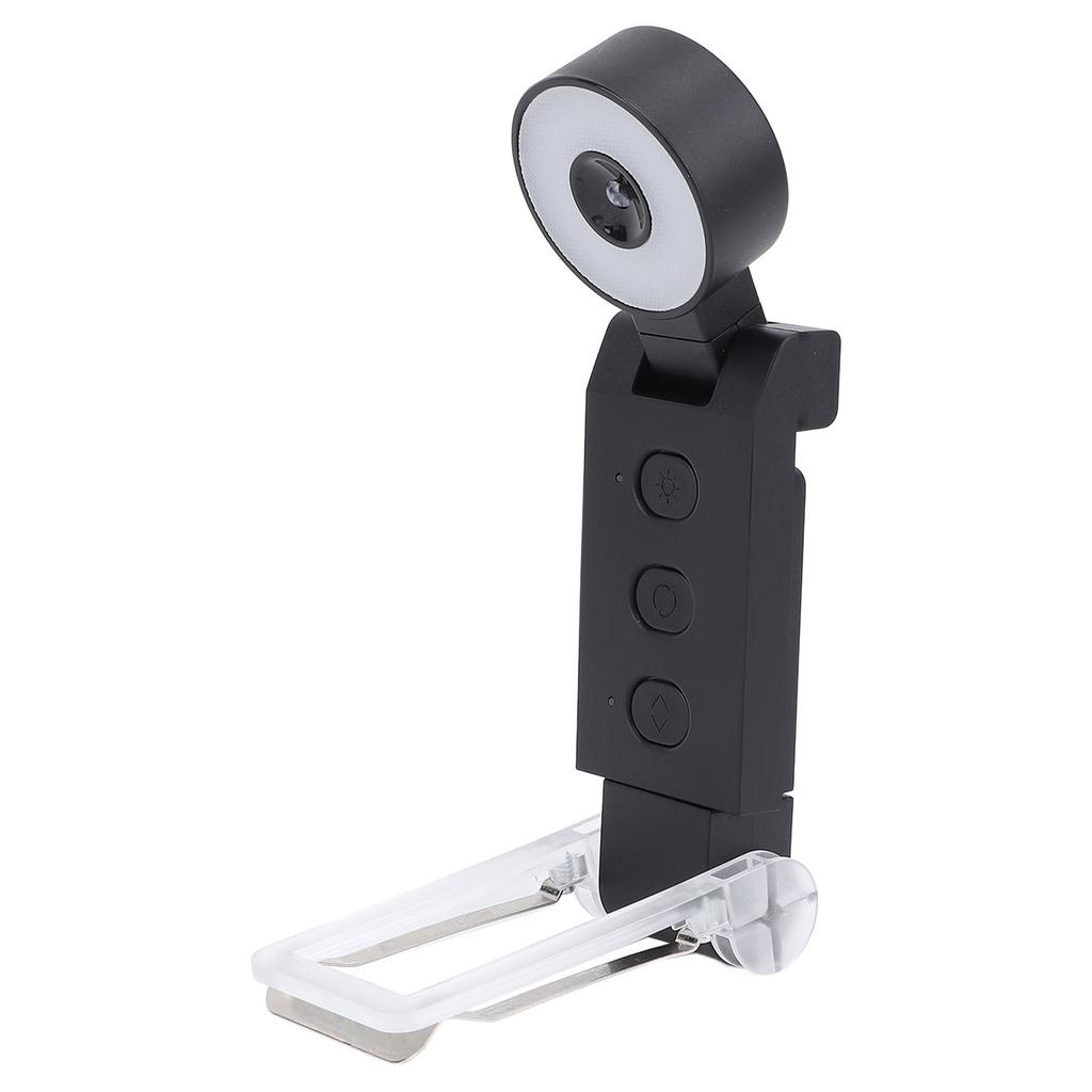 USB Wiederaufladbares Buchleselicht 5 Farben 6 Helligkeiten Dimmbar Clip-On LED Leselampe mit Timer Faltbar
