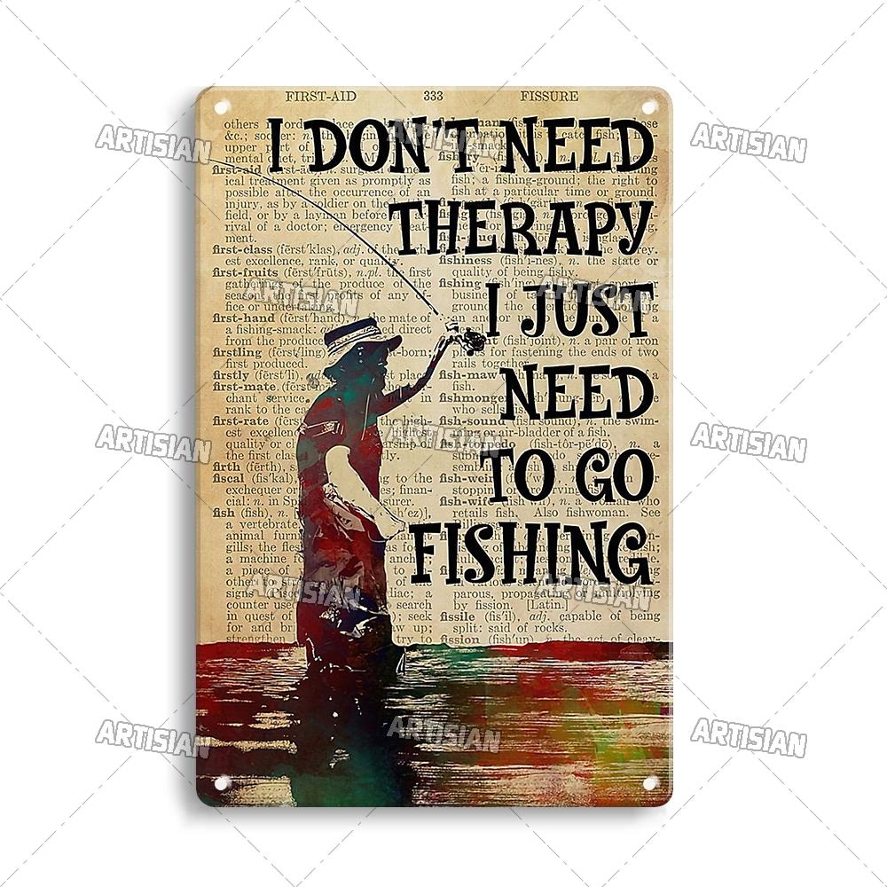 Artisian Fishing Metall-Poster, Sport, Weißblech, Köder, dekoratives Schild, Wanddekoration, Garage, Bar, Pub, Club, Hotel, Café, Küche, Zuhause