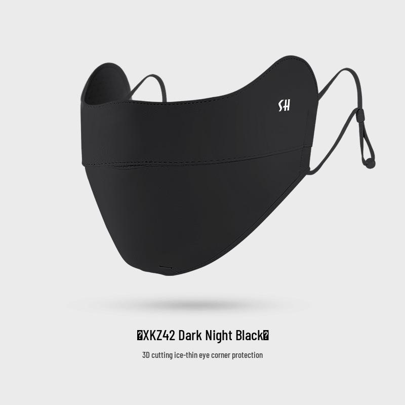 Summer Gradient Blush UV Protection Ice Silk Mask for Women - 3D Stereo Design, UPF 50+, Eye Corner Protection