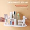 Wall Mounted Person Shelves No Punch Bathroom Wall Shelf Kitchen Spice Bottle Storage Organizer Rack