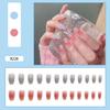 24Pcs French Tip Extra Long Ballerina Press On Nails Detachable Artificial Fake Nails Wearable Nail Art Tips