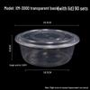 Disposable Round Plastic Takeaway Containers with Lids