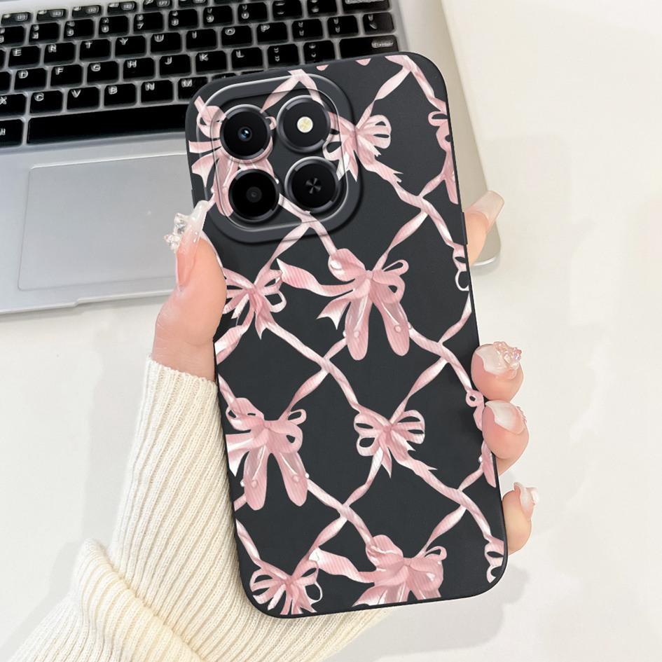 6.61" For Honor X6c 2025 Case Cute Panda Rabbit Soft Liquid Silicone Shockproof TPU Back Cover For HonroX6c Play 9C NIC-LX1 Para