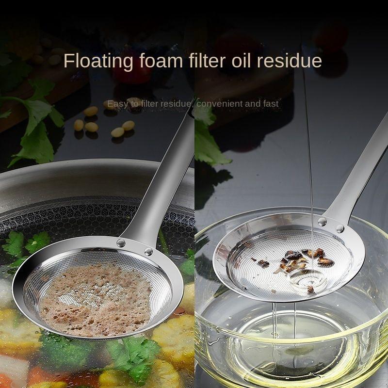 Household Grease Trap Kitchen Gadgets Filter Sieve Super Fine 304 Stainless Steel Home Items Tools Dining Bar Garden