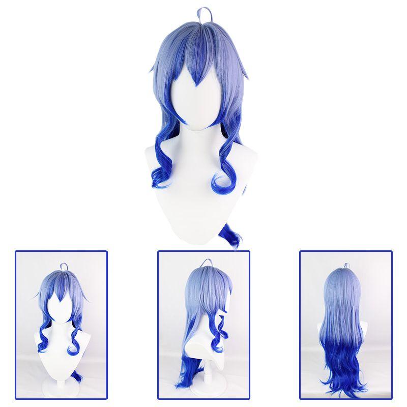 Genshin Impact Ganyu Aqua Blau Farbverlauf Lange Perücke Für Atemberaubende Cosplay-Events