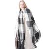 Autumn and winter new college style boys and girls couple plaid scarf air conditioner shawl Tonglu