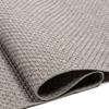 Tapis salon de couloir aspect jute gris 80x150