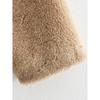 Giubbotti bomber in pile per donna autunno inverno caldo in lana peluche cappotti con collo alto manica lunga con tasche nuovi capispalla