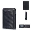 Baellerry Carbon Fiber Texture Anti RFID Theft Card Holder Artificial Leather Purses Wallets Vintage Design Business ID Credit Card Holders