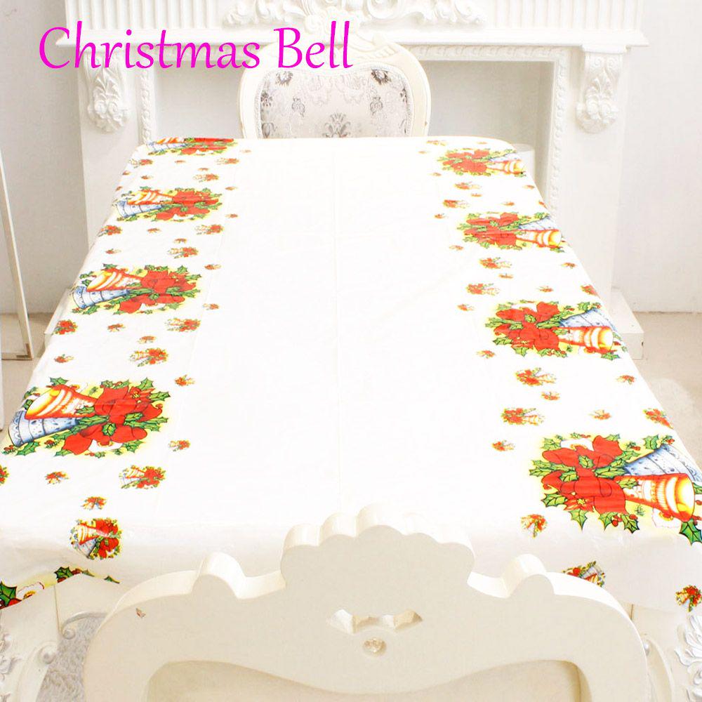 New Snowman Cartoon Table Cover Santa Claus Festival Decor Christmas Tablecloth