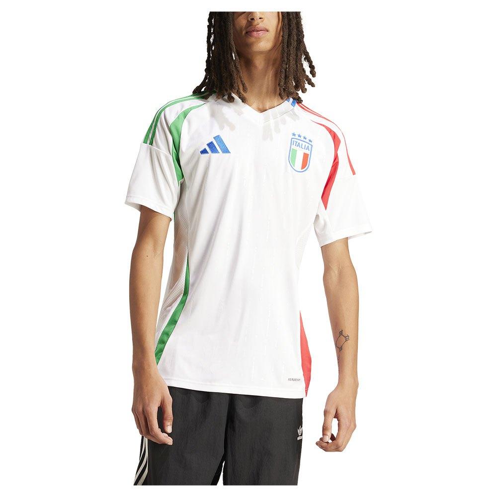 Adidas Italy 24 Away Soccer Training Jersey 100% recycled polyester White