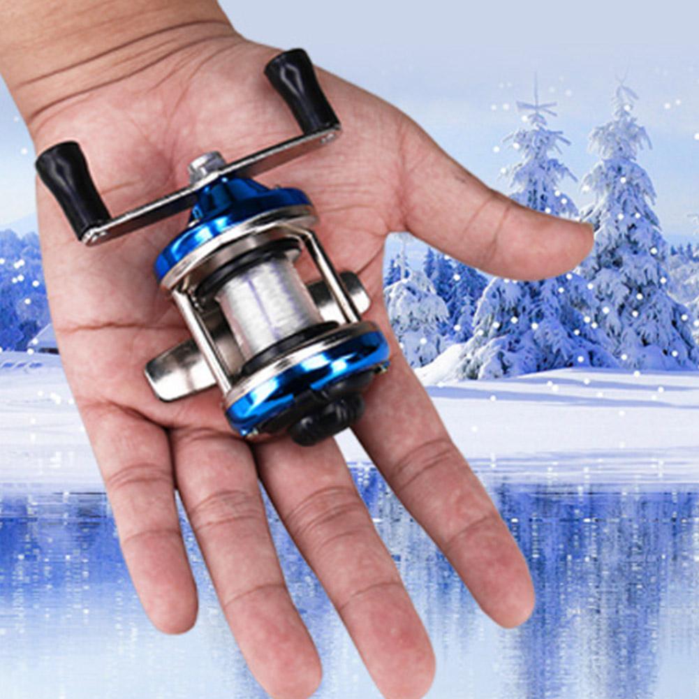 Mini Fishing Reel Winter Fishing Double Rocker Arm Metal Special Fishing Line Reel Ice Fishing Reel Left And Right Hand Reels