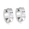 Minimalist Cool Tone Hoop Ear Cuffs White Shell Earrings Long Lasting Small Unique Design Jewelry