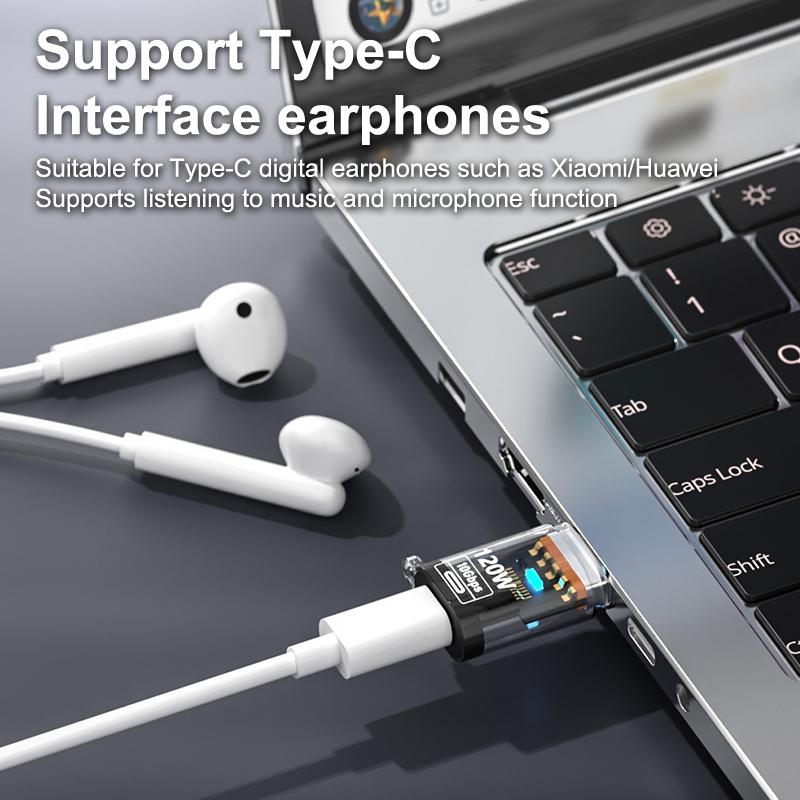 120W Usb To Type C Otg Adapter Usb A Male To Type C Female Cable Converter For Macbook Iphone Ipad Huawei Matepad Xiaomi Laptops