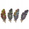 Wooden Buttons Feathers Ethnic Colorful Patterns Mix For Scrapbooking