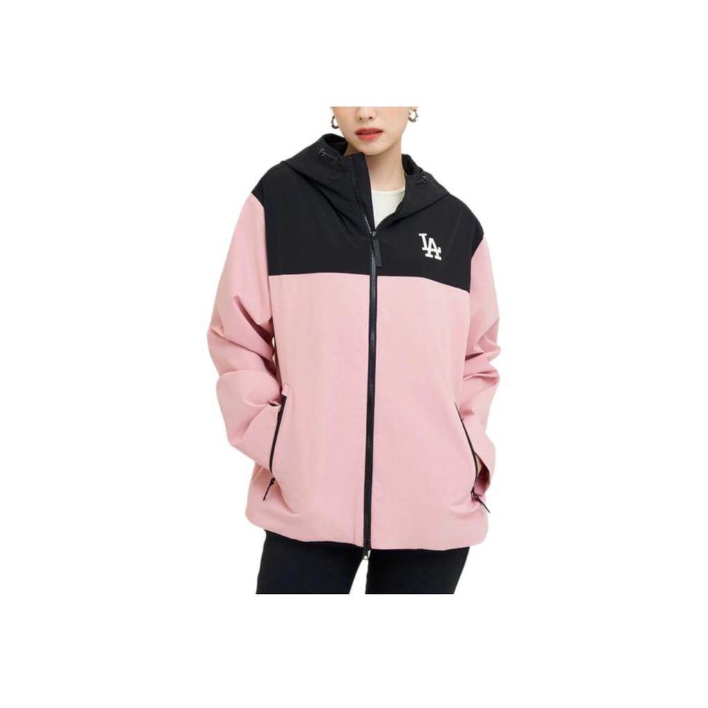 New MLB Los Angeles Dodgers Jackets Coats Unisex Hemp Pink 3AWJB0344-07PKM