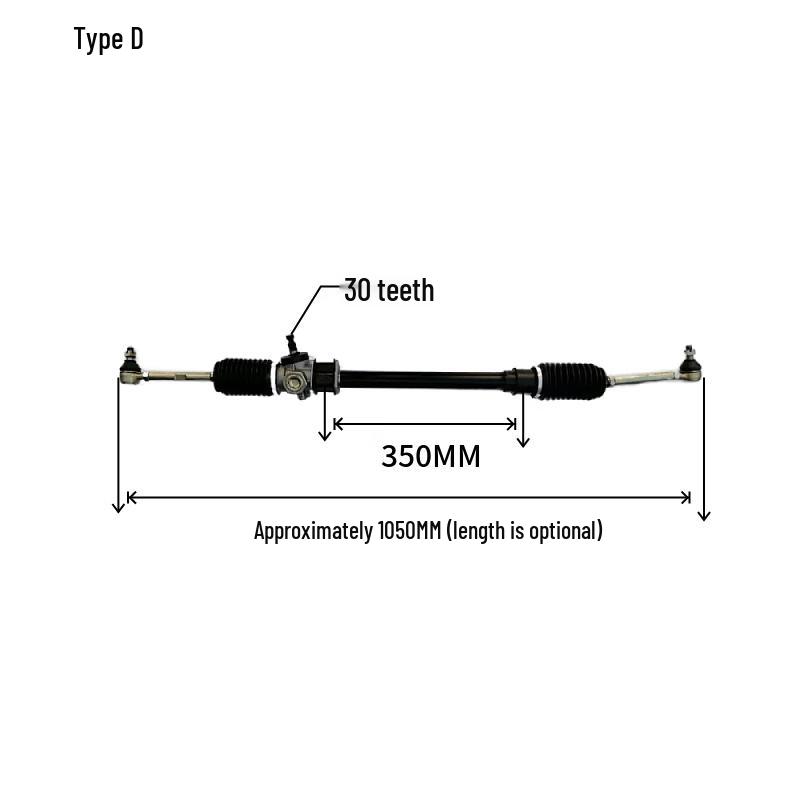 Steering Gear Assembly for Electric Patrol and Sightseeing Vehicles