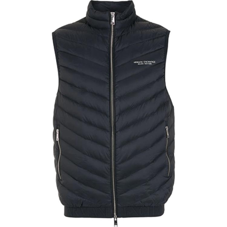 ARMANI EXCHANGE Logo Printed Zipped Gilet 8NZQ52-ZNW3Z-5578