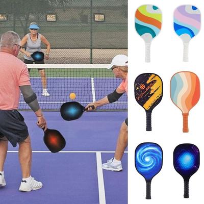 Wooden Pickle Ball Racket Ribbed Handle Pickleball Training Equipment Pickleball Paddles  Men