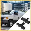 HVAC Heater Hose Tee Connector for Ford Transit Connect 2010-2013 / Heater Pipe Connector/Durable / 1 Set Black Auto Replacement Parts