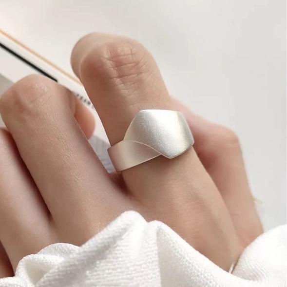BF CLUB 925 Sterling Silver String Ring For Women Heart Jewelry Finger Open Handmade Shinning Rings Allergy For Birthday Gift