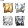 Creative Glass Cup Irregular Glacier Cup Transparent Coffee Latte Cup Beverage Cups Water Cups Tea Cups Household Drinkware
