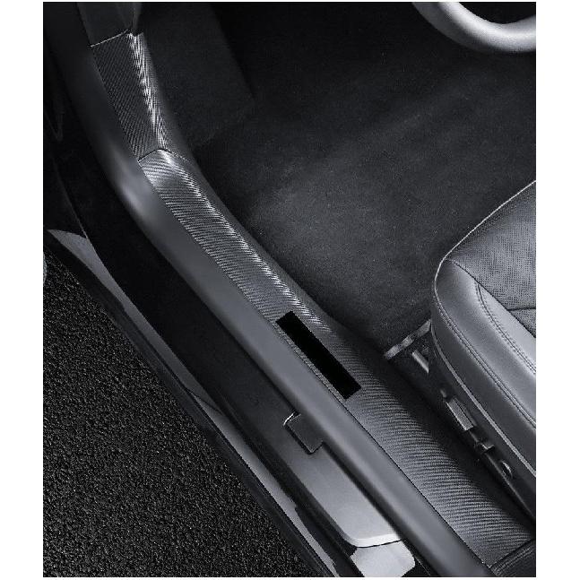 For Tesla Model Y Juniper Car Door Sill Protector Front Rear Door Sill Scuff Plate Guard Easy To Clean PP Material Accessories Interior Mirrors 6