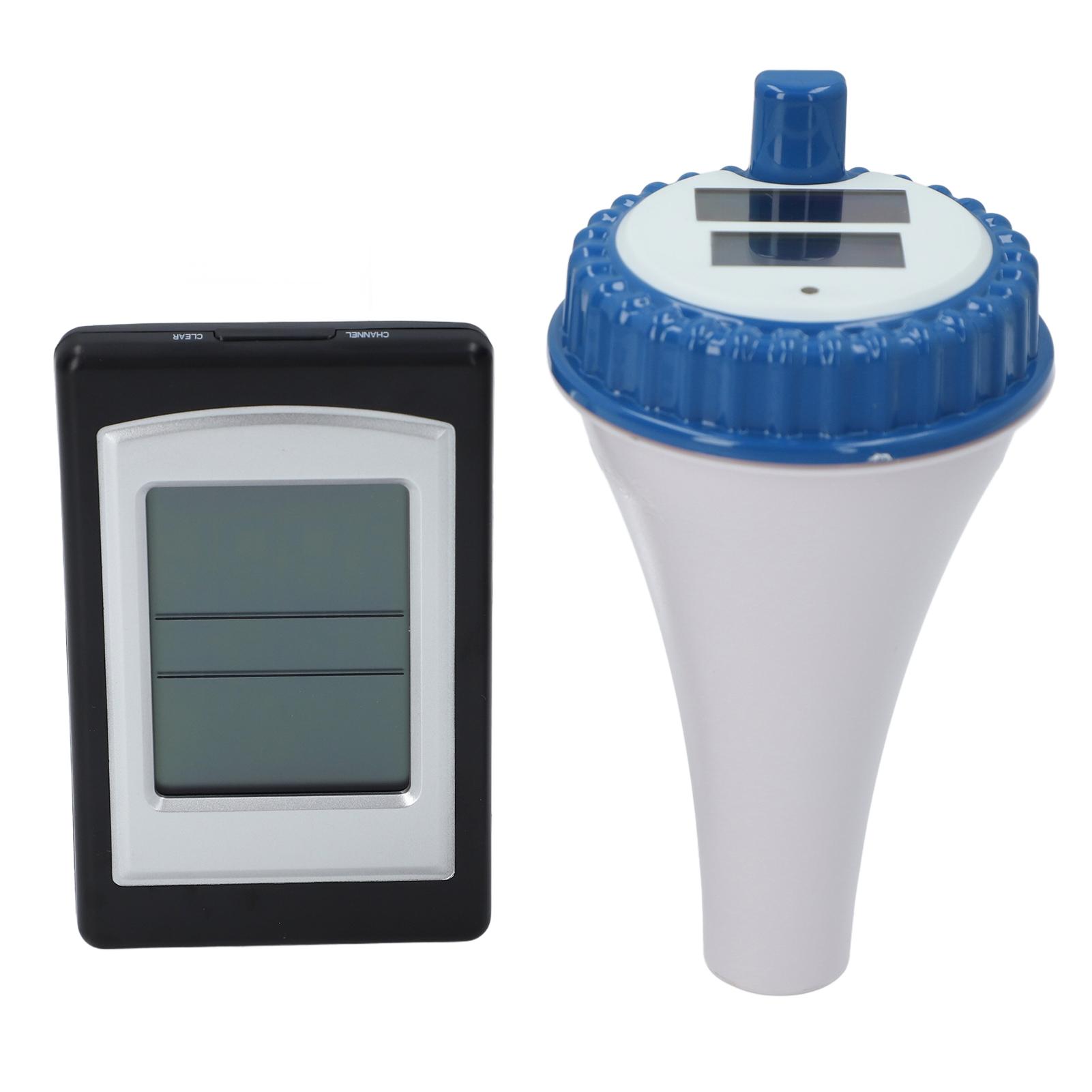 

Pool Thermometer IPX8 Waterproof Solar Powered Wireless Floating Pool Water Temperature Gauge for Hot Tub Pond Aquarium белый