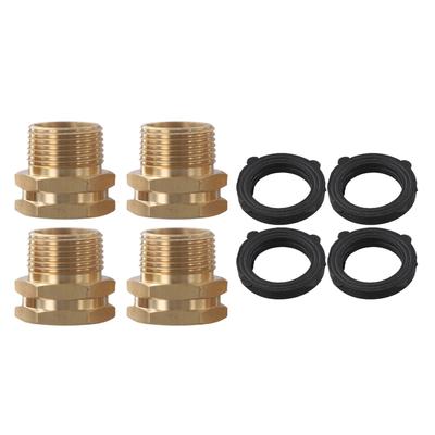 3 4 GHT To NPT Brass Garden Hose Adapter 3 4 GHT Female Interchangeable Connectors Multiple Applications For Faucets
