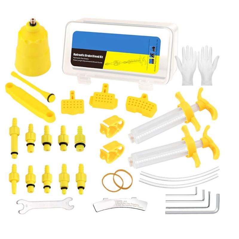 Mineralöl Bremsflüssigkeits-Kits Schraubendreher Schraubenschlüssel Adapter Füllanschlüsse für Mountainbikes und E-Bikes