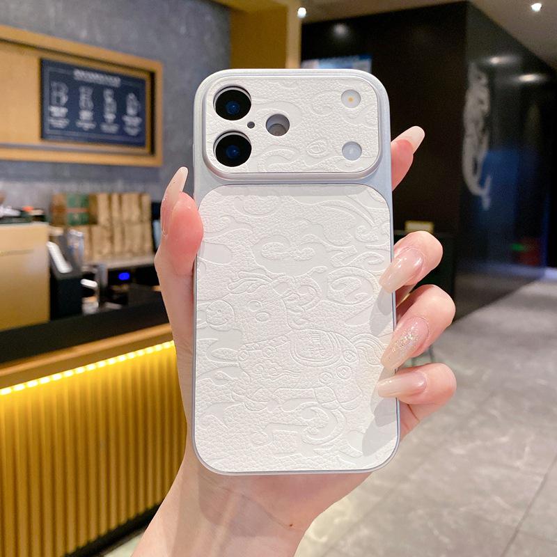 

Dragon Cloud Leather Phone Case for Apple 17, 16pm, 14 - Drop-proof with New Year Design