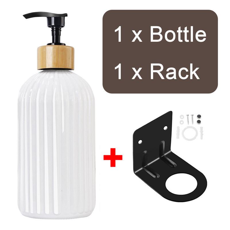 Refillable Strip Soap Dispenser Hotel Wall Mounted Soap Dispenser Set Hand Sanitizer Shampoo Conditioner Bottle Holder for Shower Wall